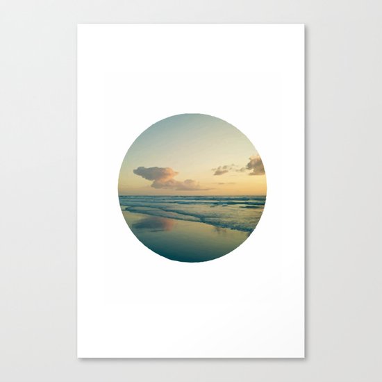 Landscape round Canvas Print