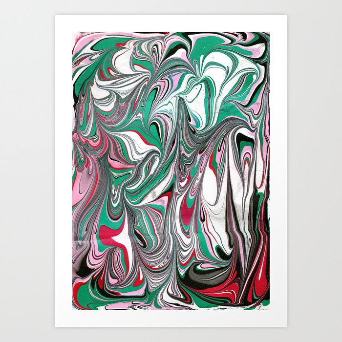 Strawberry Mint Art Print