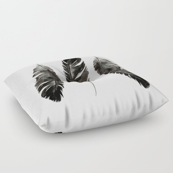 Three feathers Floor Pillow