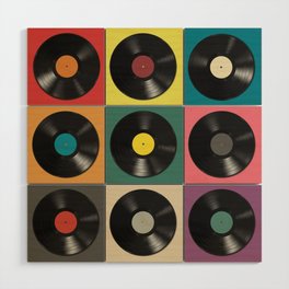 Vinyl Record Wood Wall Art