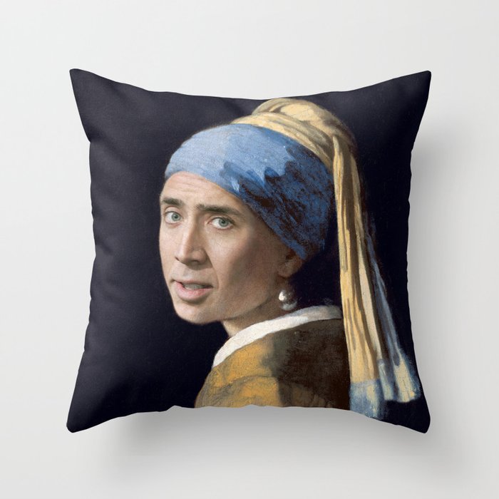 Nicolas cage clearance throw pillow