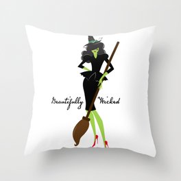 Beautifully Wicked- Witch of Oz Throw Pillow