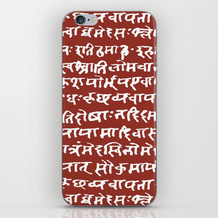 Sanskrit // Burnt Umber iPhone Skin