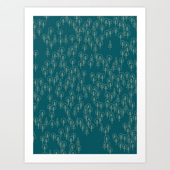 Geometric Woods Ver. 2 Art Print