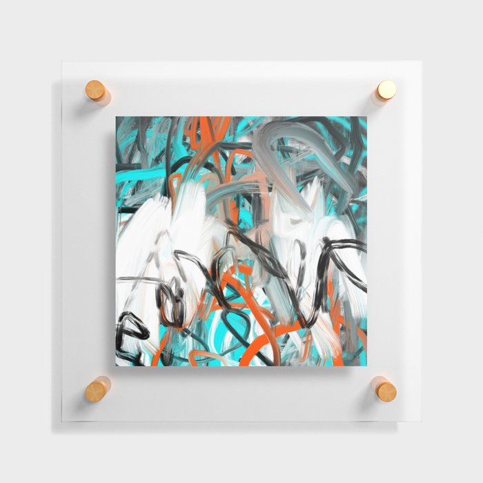 Abstract expressionist Art. Abstract Painting 86. Floating Acrylic Print