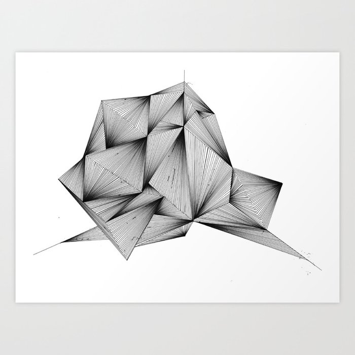 Structure (XYZ) Art Print