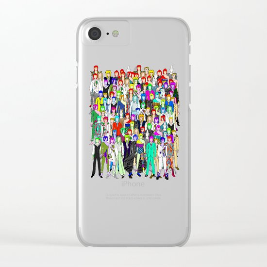 Bowie Punks in Tokyo Clear iPhone Case