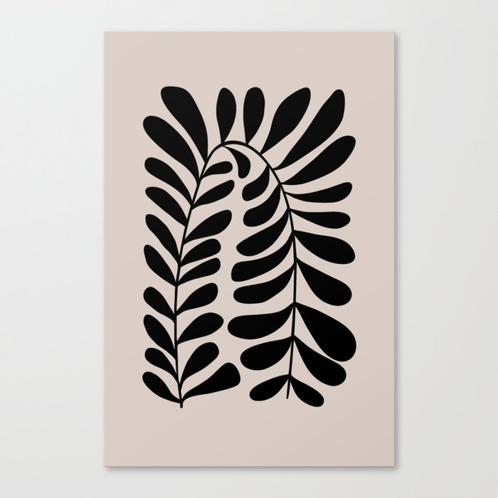 Minimalist Leaves 1 Canvas Print
