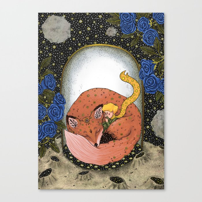 The little prince - Red Version Canvas Print