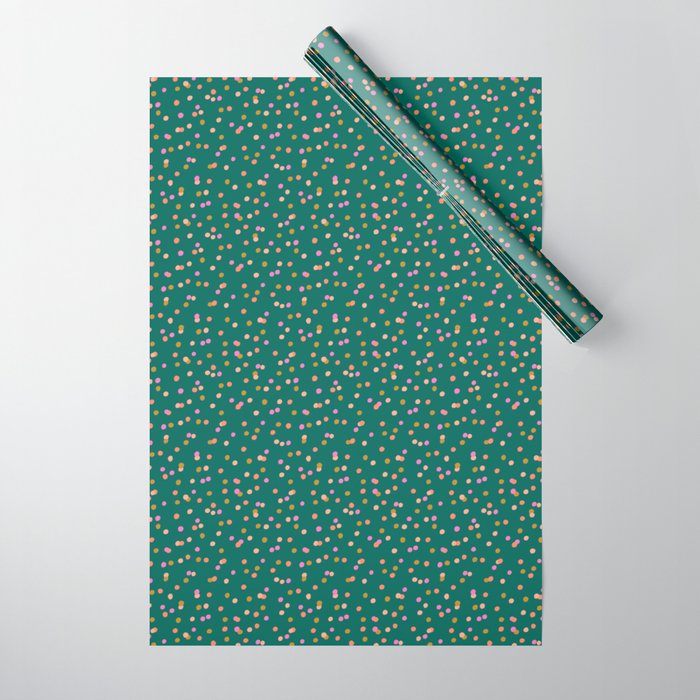 Scattered Polka Dots Wrapping Paper