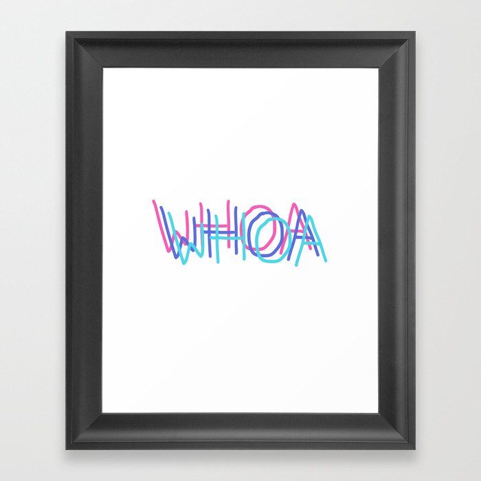 whoa Framed Art Print