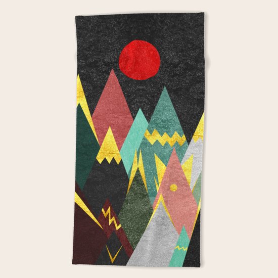 Golden World Beach Towel