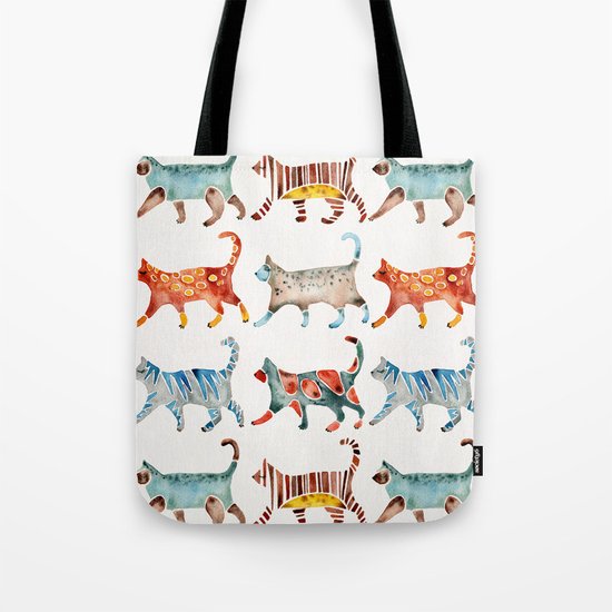 Cat Collection: Watercolor Tote Bag