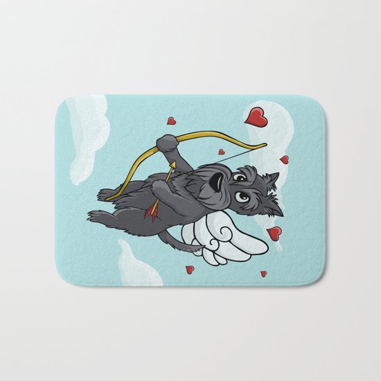 Cupid Scottish Terrier Bath Mat