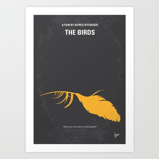 No110 My Birds minimal movie poster Art Print