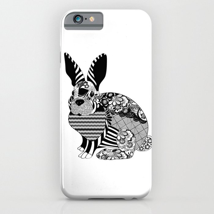 Rabbit floral iPhone Case