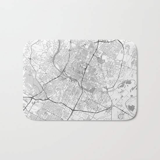 Austin Map Line Bath Mat