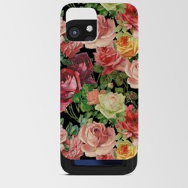Vintage & Shabby chic - floral roses flowers rose iPhone Card Case