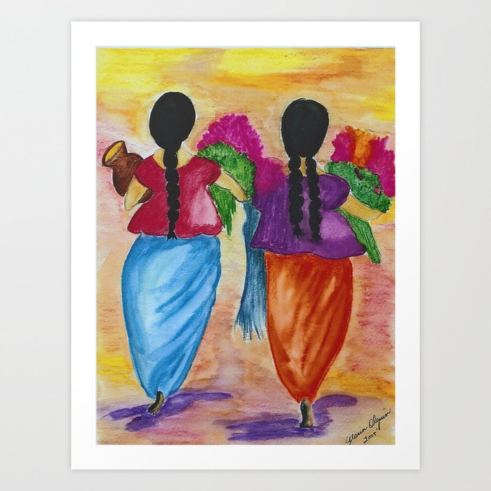 Two Women Art Print