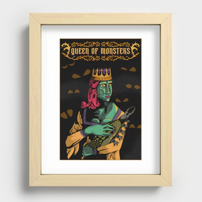Queen of Monsters Recessed Framed Print