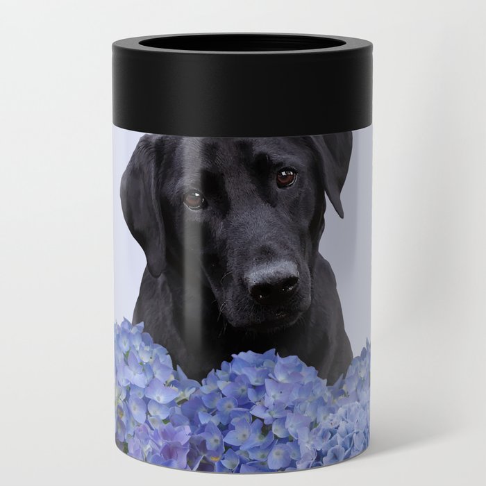 Black Labrador Dog -  Can Cooler