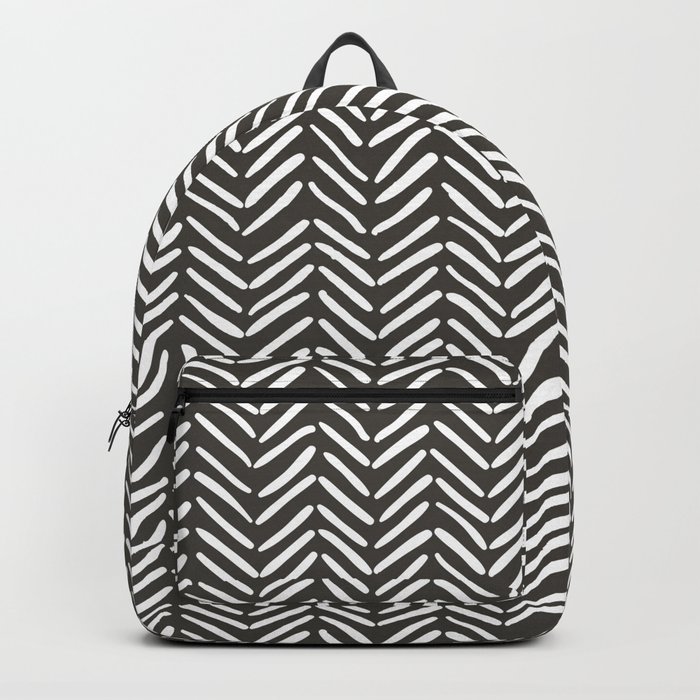 Arrow Lines Pattern in Black and White 2 Backpack