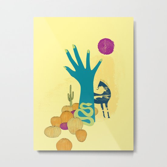 in the desert Metal Print