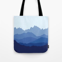Blue Mountain range Tote Bag
