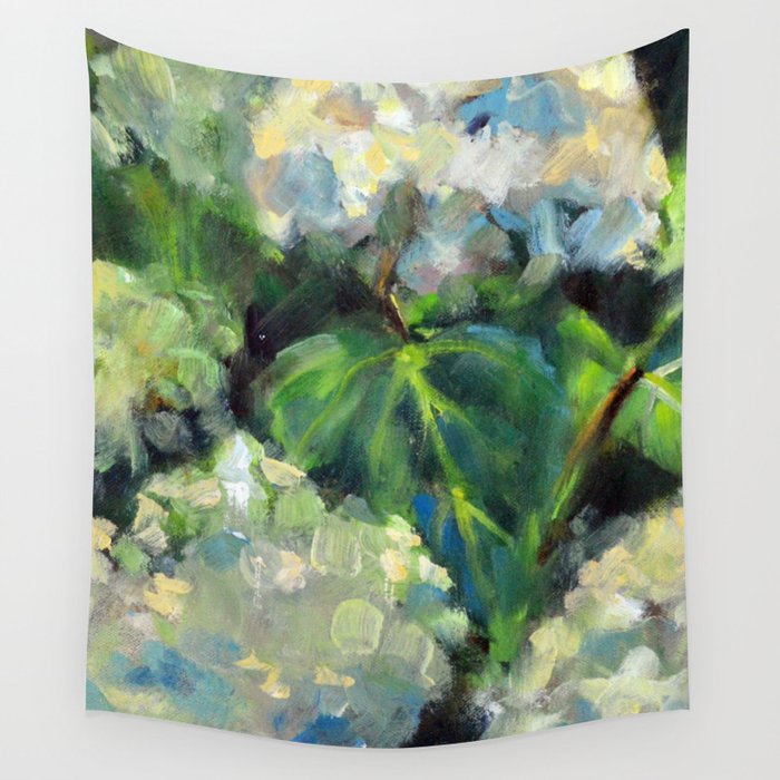 Hydrangeas in the Catskills Wall Tapestry