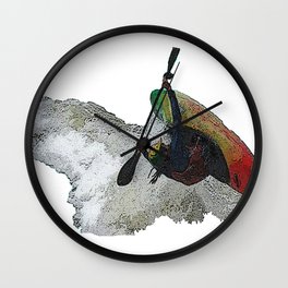 Kayak Decent Wall Clock