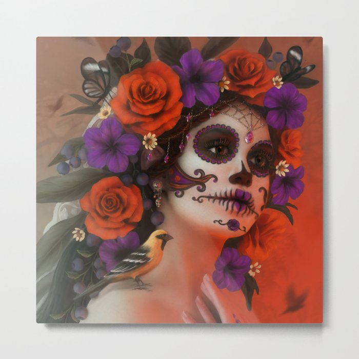 Day of the Dead Metal Print
