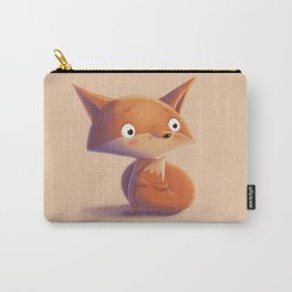 Cute Fox Illustration // Hand Drawn Fox Character // Children Illustration Carry-All Pouch