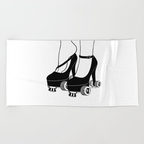 Girls Just Wanna Have Fun Beach Towel