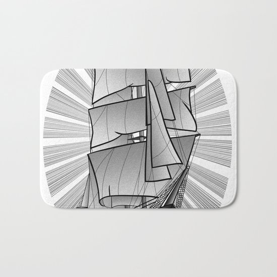 A smooth sea never made a skilled sailor Bath Mat