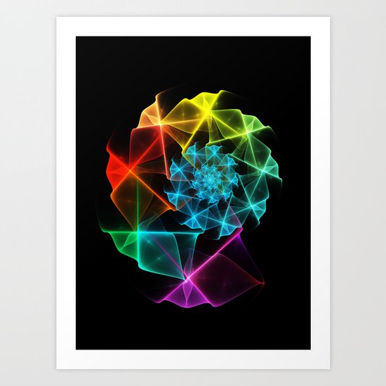 Classical Fractal Spiral 2 Art Print