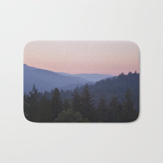 Sunset in the Santa Cruz Mountains Bath Mat