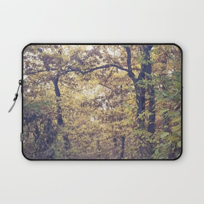 Autumn trail in the woods Laptop Sleeve