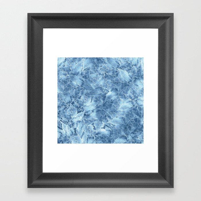 Frozen Leaves 8 Framed Art Print