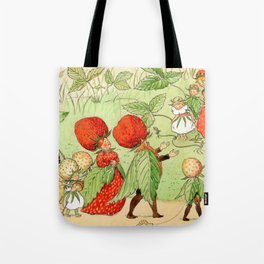 “The Strawberry Family” by Elsa Beskow (1900) Tote Bag
