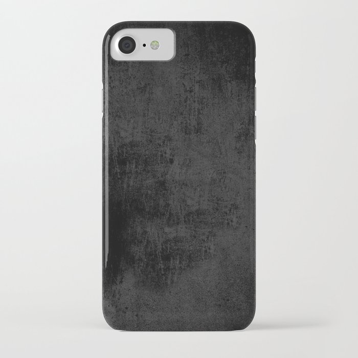 Black concrete iPhone Case