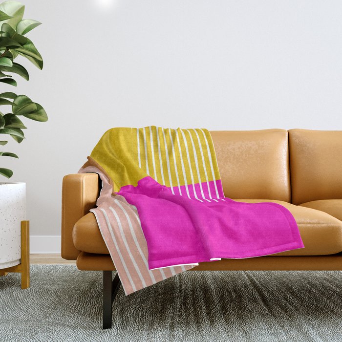 Colour block throw deals