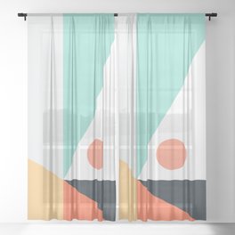 Geometric 1712 Sheer Curtain