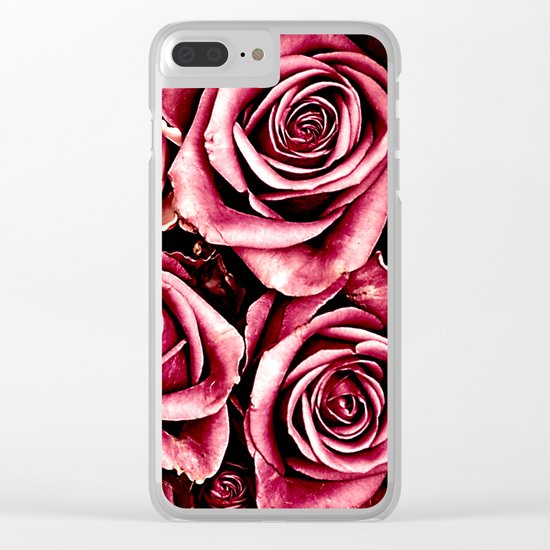 Vintage roses(4) Clear iPhone Case