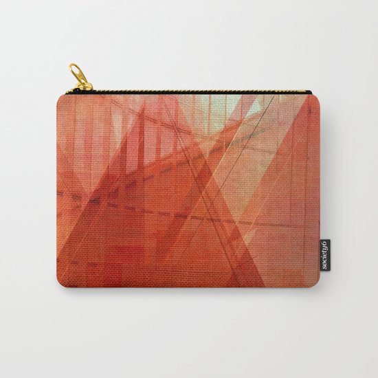 Orange abstract Carry-All Pouch