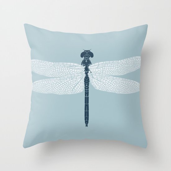 dragonfly v3 Throw Pillow