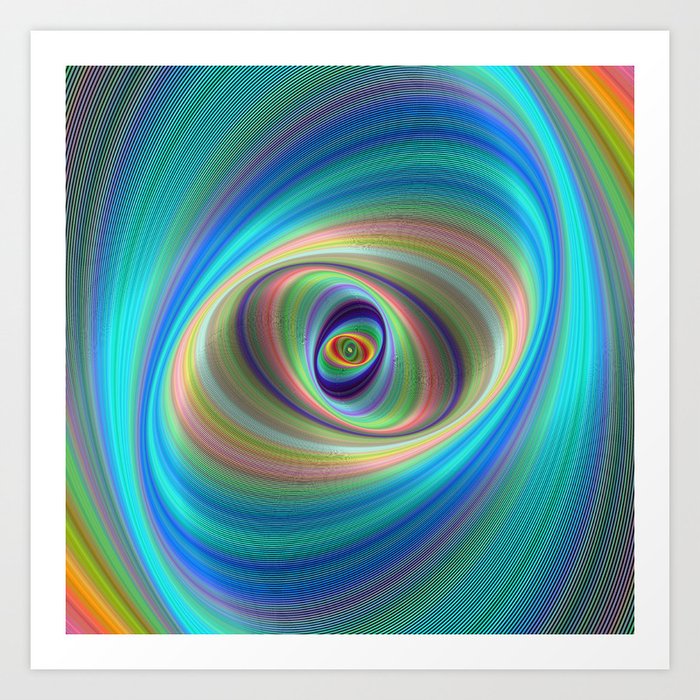 Hypnotic eye Art Print