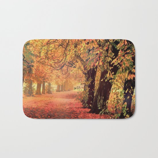 Autumn - the leaves are falling Bath Mat
