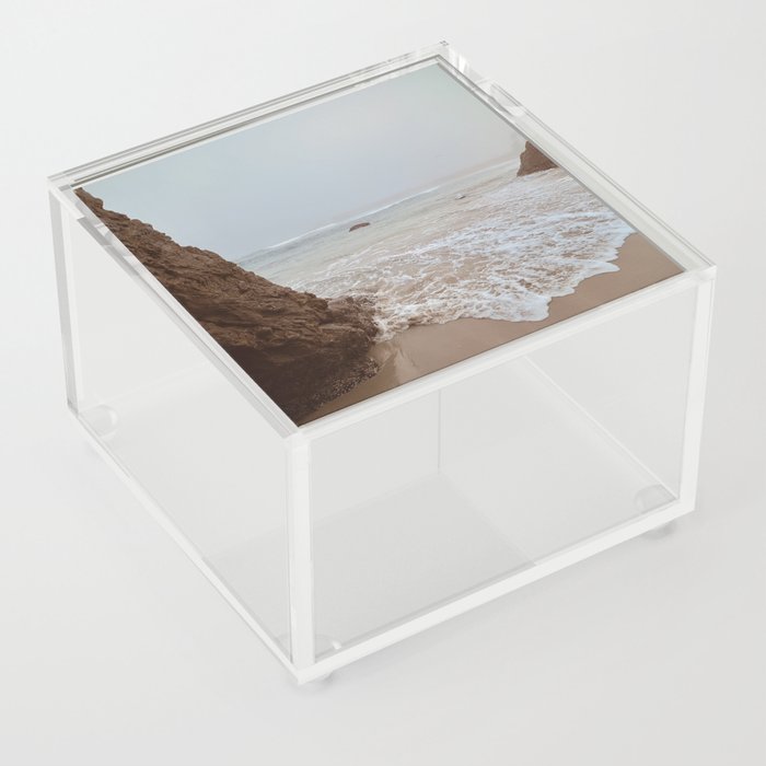 Foggy Beach Morning Acrylic Box