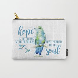 Hope is the Thing with Feathers Carry-All Pouch
