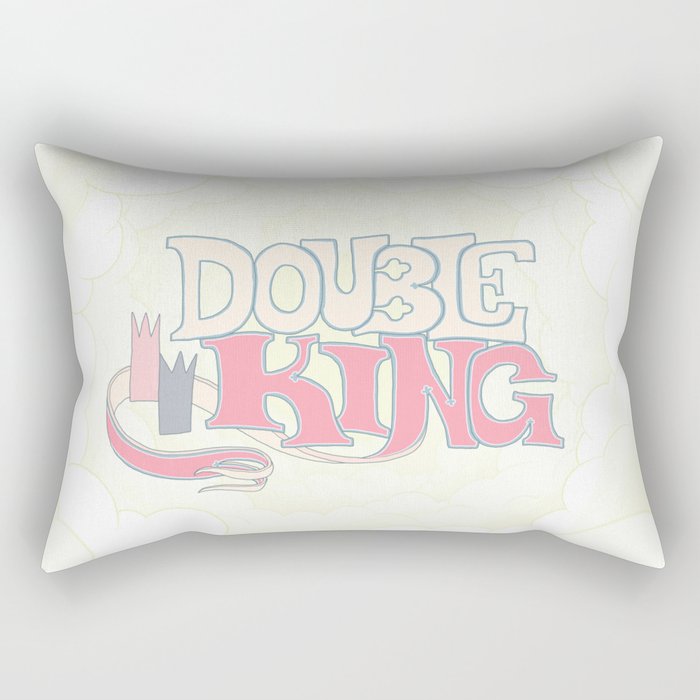DOUBLE KING: Title Card Rectangular Pillow